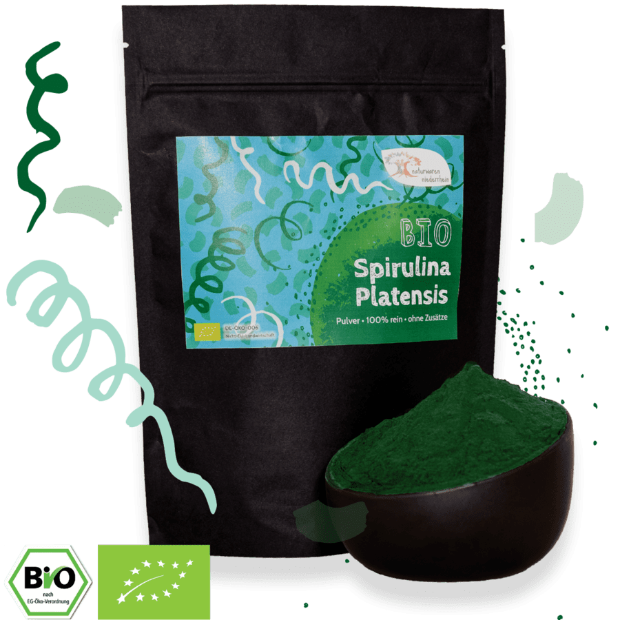 Bio Spirulina Plat Pulver 100 Bio Zertifiziert 1kg 500g 250g